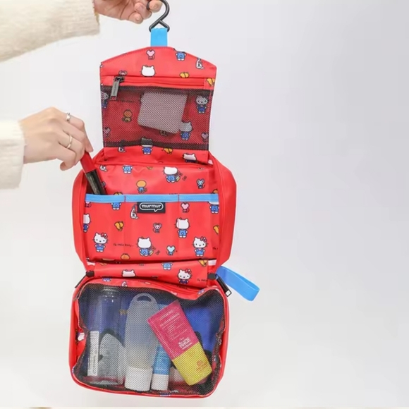 Hello Kitty Bags Cute Red Packing Cube Travel Bag Toiletry Bag - Picture 9 of 11